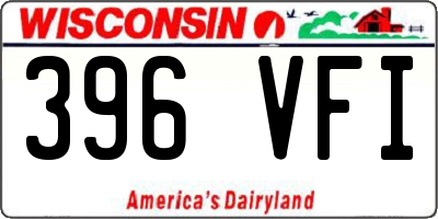 WI license plate 396VFI