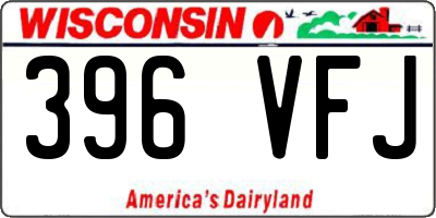 WI license plate 396VFJ