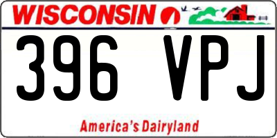 WI license plate 396VPJ