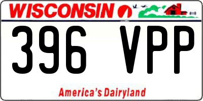 WI license plate 396VPP