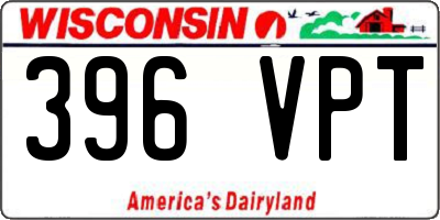 WI license plate 396VPT