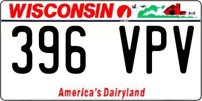 WI license plate 396VPV