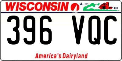WI license plate 396VQC