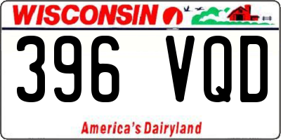WI license plate 396VQD