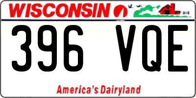 WI license plate 396VQE