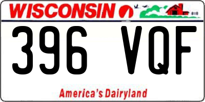 WI license plate 396VQF