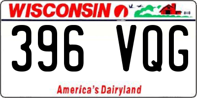 WI license plate 396VQG