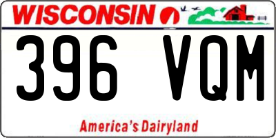 WI license plate 396VQM