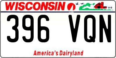 WI license plate 396VQN