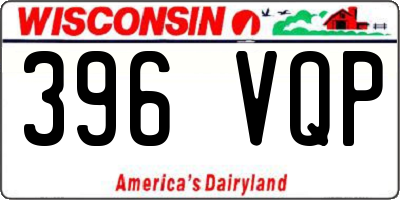 WI license plate 396VQP