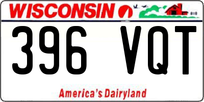 WI license plate 396VQT