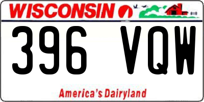 WI license plate 396VQW