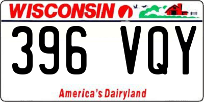 WI license plate 396VQY