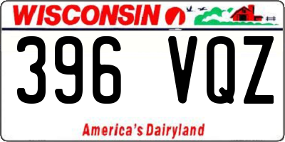 WI license plate 396VQZ