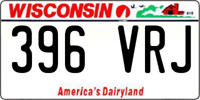 WI license plate 396VRJ