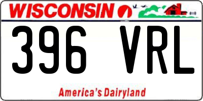 WI license plate 396VRL