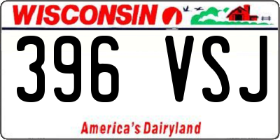 WI license plate 396VSJ