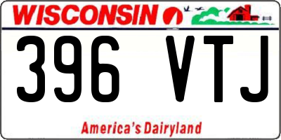 WI license plate 396VTJ