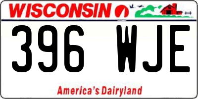 WI license plate 396WJE