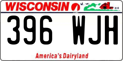 WI license plate 396WJH