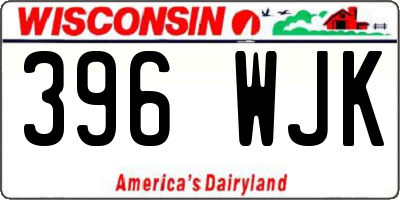 WI license plate 396WJK