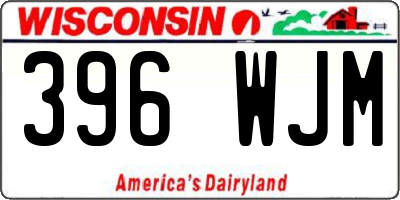 WI license plate 396WJM