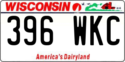 WI license plate 396WKC