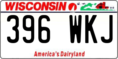 WI license plate 396WKJ