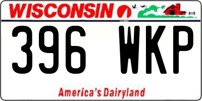 WI license plate 396WKP