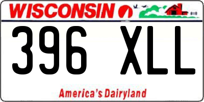 WI license plate 396XLL