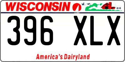 WI license plate 396XLX