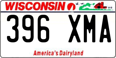 WI license plate 396XMA