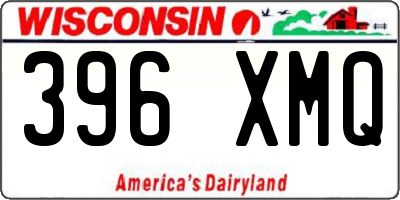 WI license plate 396XMQ