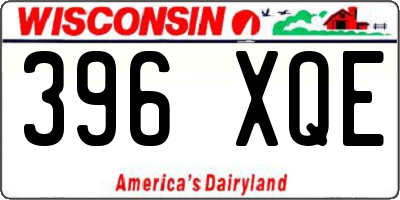 WI license plate 396XQE