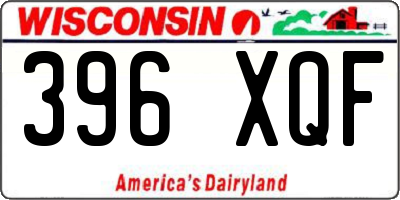 WI license plate 396XQF