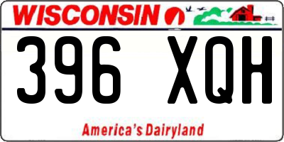 WI license plate 396XQH