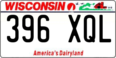 WI license plate 396XQL