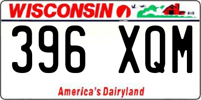 WI license plate 396XQM