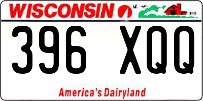 WI license plate 396XQQ