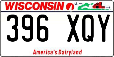 WI license plate 396XQY