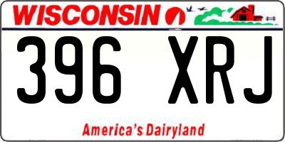 WI license plate 396XRJ