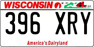 WI license plate 396XRY