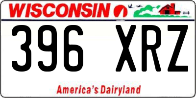 WI license plate 396XRZ