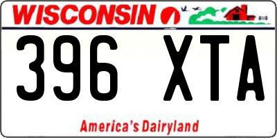 WI license plate 396XTA