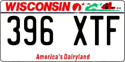 WI license plate 396XTF