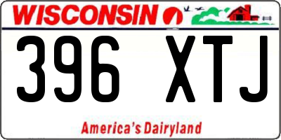 WI license plate 396XTJ