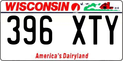 WI license plate 396XTY