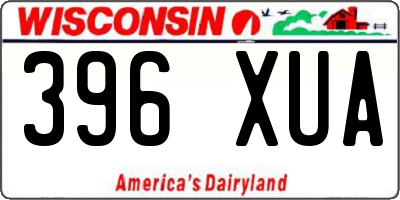 WI license plate 396XUA