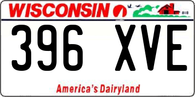 WI license plate 396XVE