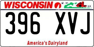 WI license plate 396XVJ